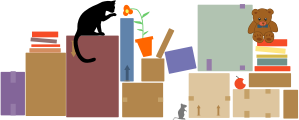 openclipart圖庫：I moved | Umzug