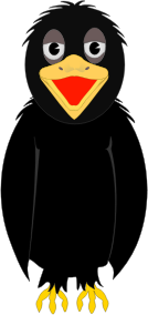 openclipart圖庫：A talking crow!