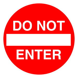 openclipart圖庫：Do Not Enter sign