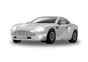 openclipart圖庫：Silvery Car (remix)