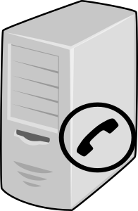 openclipart圖庫：VoIP Server