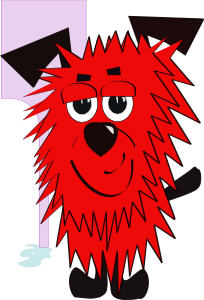 openclipart圖庫：red dog
