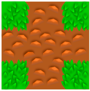 openclipart圖庫：Grass tile pattern - game component - vector based