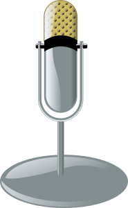openclipart圖庫：old microphone cleanup style
