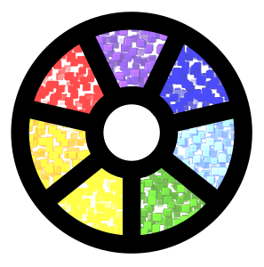openclipart圖庫：heptagon vitral remix