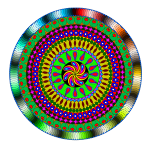 openclipart圖庫：Colourful Mandala