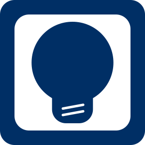 openclipart圖庫：Blue Bulb Icon