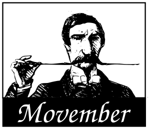 openclipart圖庫：Movember mustache logo