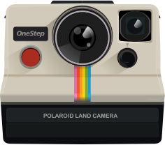 openclipart圖庫：Polaroid 1000 Land Camera OneStep