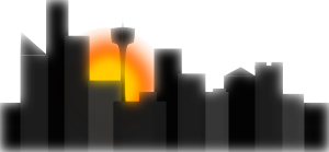 openclipart圖庫：Sunset City