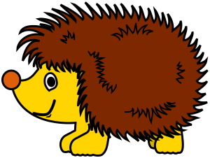 openclipart圖庫：hedgehog