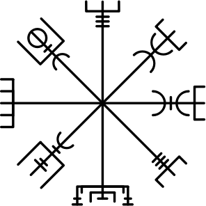 openclipart圖庫：Vegvisir (non-traced)