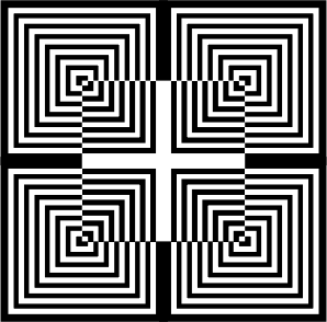 openclipart圖庫：3D optical illusion with inverted squares