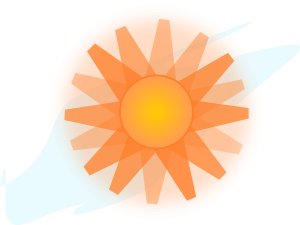 openclipart圖庫：sol quente