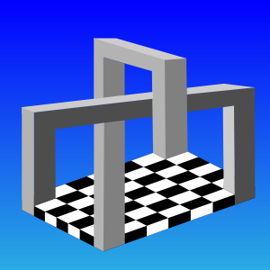 openclipart圖庫：3D optical illusion frame