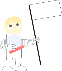 openclipart圖庫：Cartoon astronaut