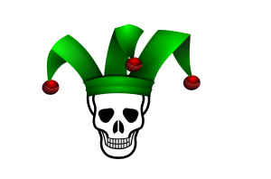 openclipart圖庫：Skull Jester
