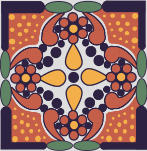 openclipart圖庫：Mexican Tile Pattern - A