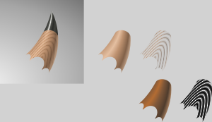 openclipart圖庫：wood texture effect