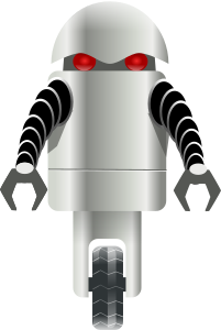openclipart圖庫：robot carrying things 4