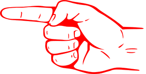 openclipart圖庫：Pointing finger by Rones