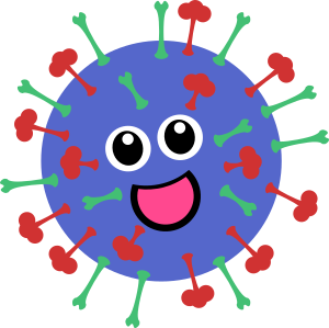 openclipart圖庫：Cute Virus
