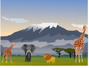 openclipart圖庫：Mount Kilimanjaro