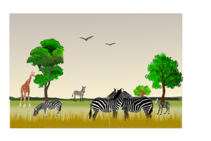 openclipart圖庫：African Game reserve