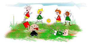 openclipart圖庫：jogando bola