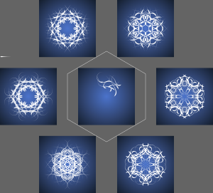 openclipart圖庫：snowflake generator