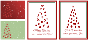 openclipart圖庫：Assorted Christmas Cards
