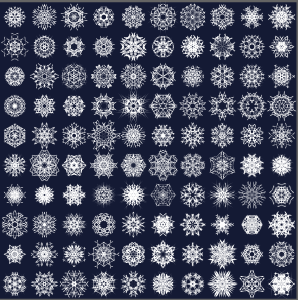 openclipart圖庫：snowflake decoration megapack