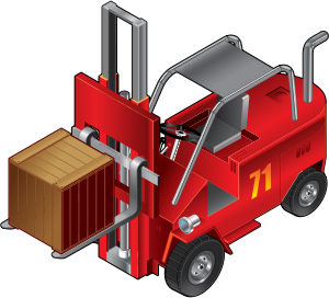 openclipart圖庫：Forklift Truck