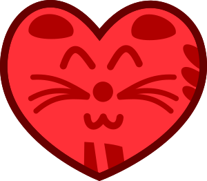 openclipart圖庫：Cat Heart