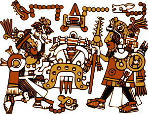 openclipart圖庫：Mixtec Mural 1
