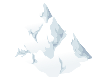 openclipart圖庫：Alpine Landscape Cone Top Snow 01a Al1