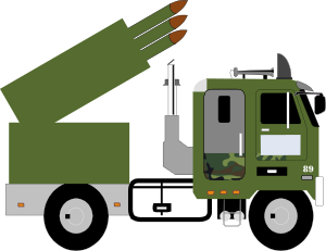 openclipart圖庫：missile truck v4