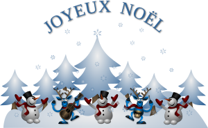 openclipart圖庫：Joyeux Noel Card Front