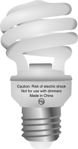 openclipart圖庫：Compact fluorescent light bulb