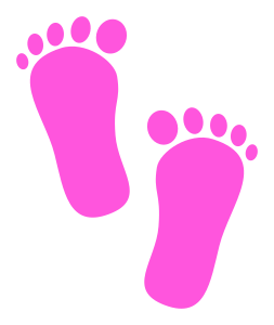 openclipart圖庫：baby footprints