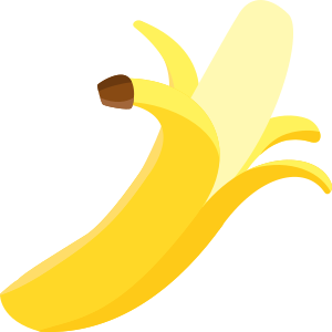 openclipart圖庫：Simple Peeled Banana