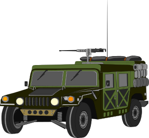 openclipart圖庫：Humvee, Improvised