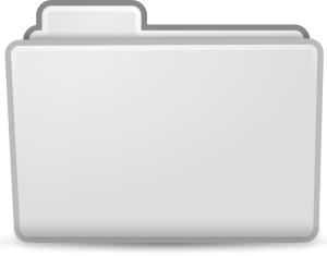 openclipart圖庫：White File Folder Icon