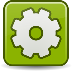 openclipart圖庫：gear emblem