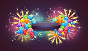 openclipart圖庫：Badge With Abstract Background 1