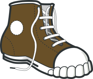 openclipart圖庫：Brown boot