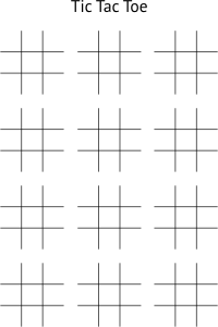 openclipart圖庫：Tic Tac Toe Board