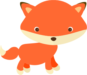 openclipart圖庫：Cute Fox