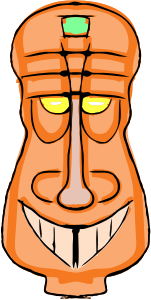 openclipart圖庫：Orange Tiki