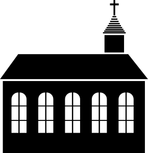 openclipart圖庫：Small church with cross